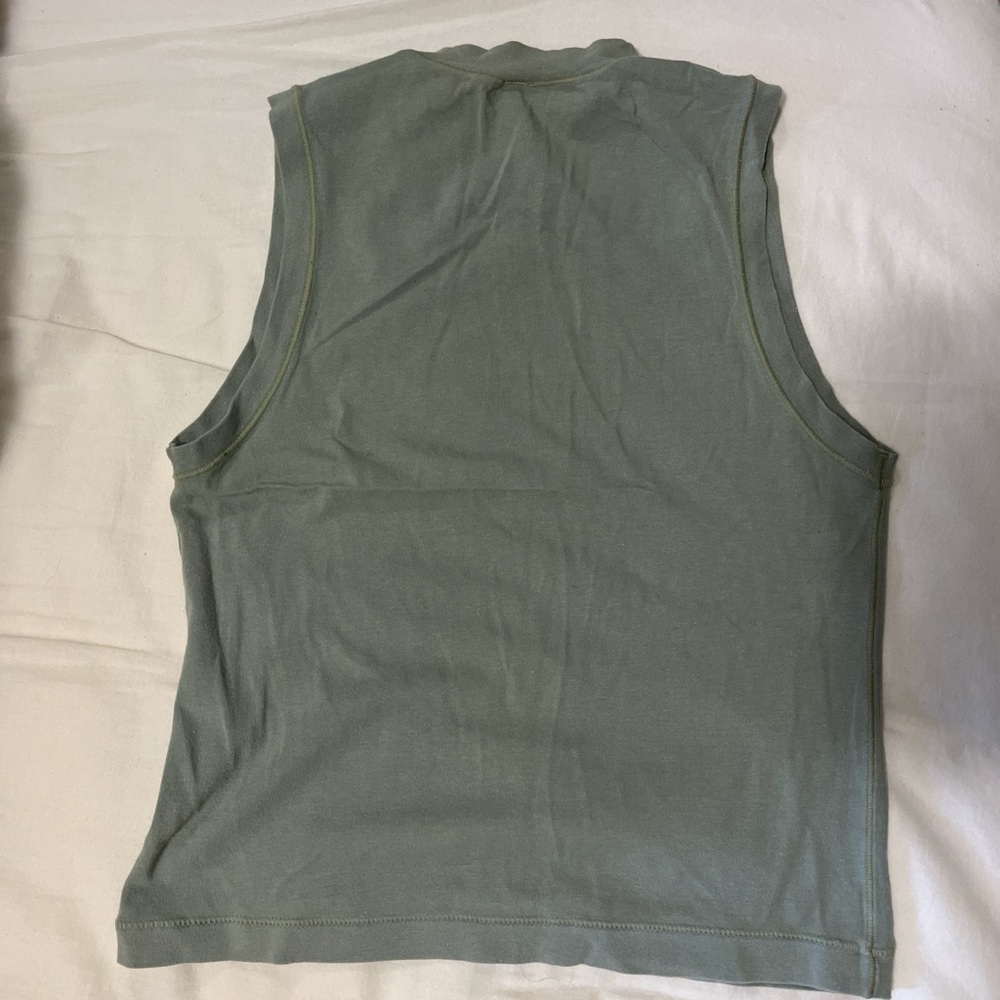 SKIMS Sleeveless Olive Muscle Tee
